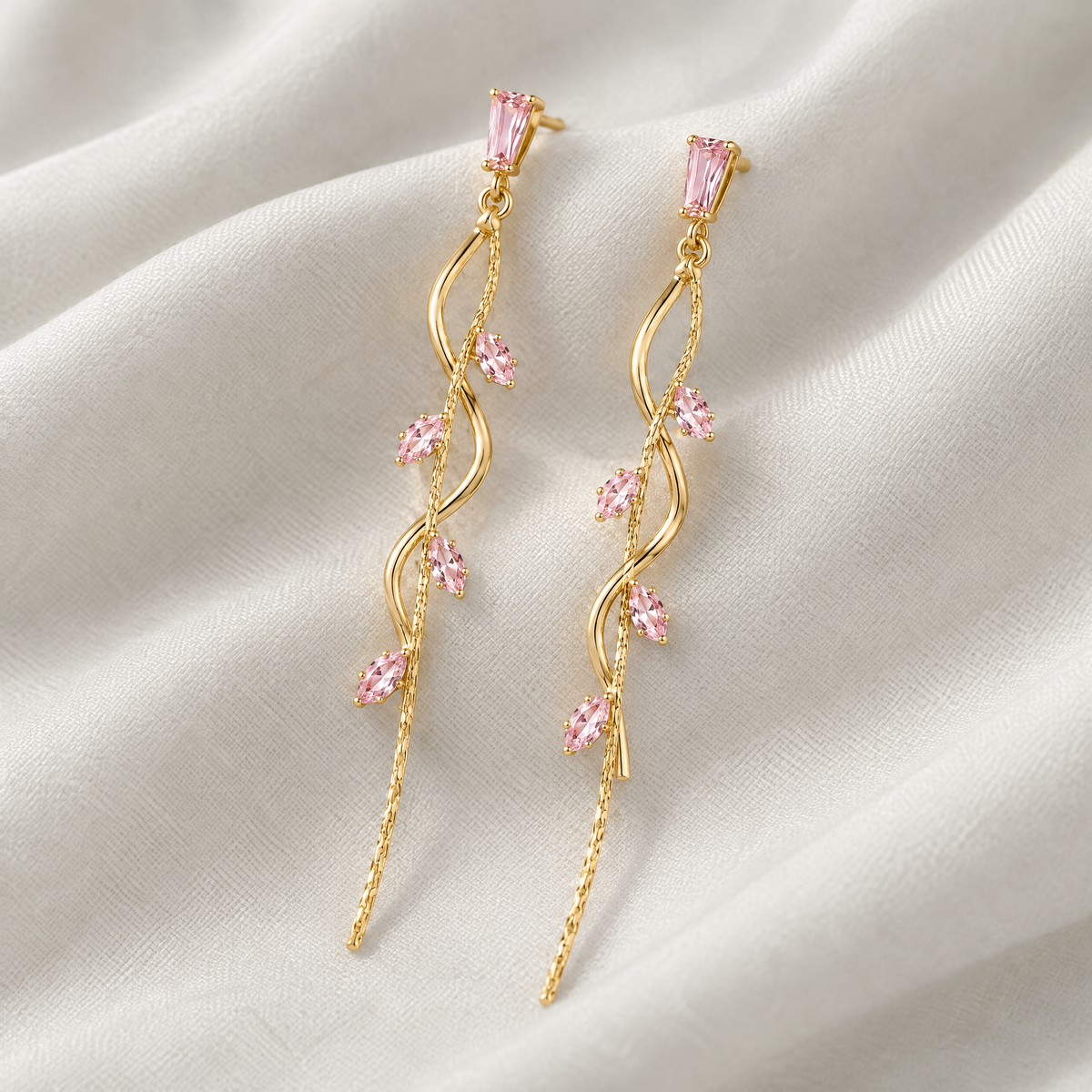 Esme Blush Drop Earrings