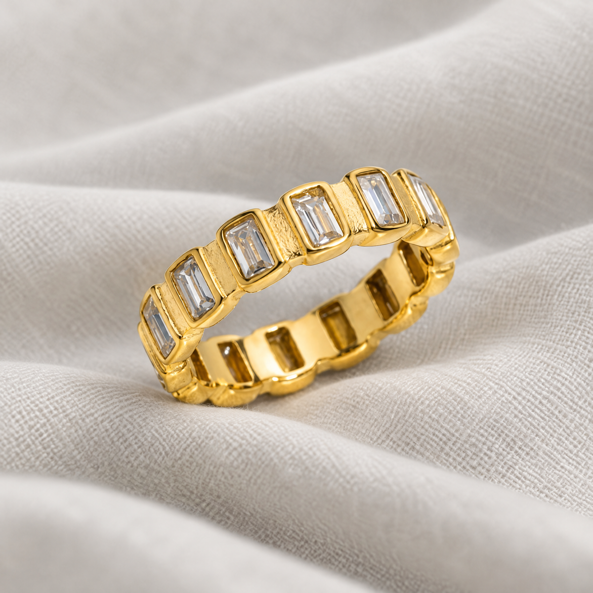 Ivy Crystal Cuff Ring