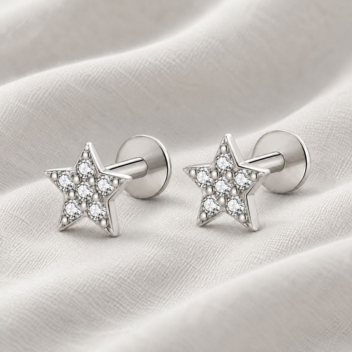 Lyra Star Stud Earrings