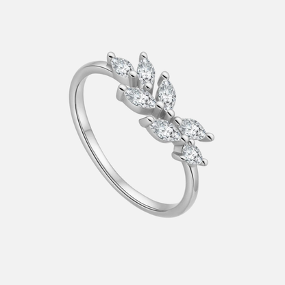Riley Leaf Crystal Ring