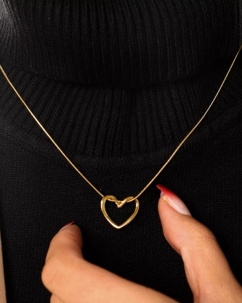Open Heart Necklace