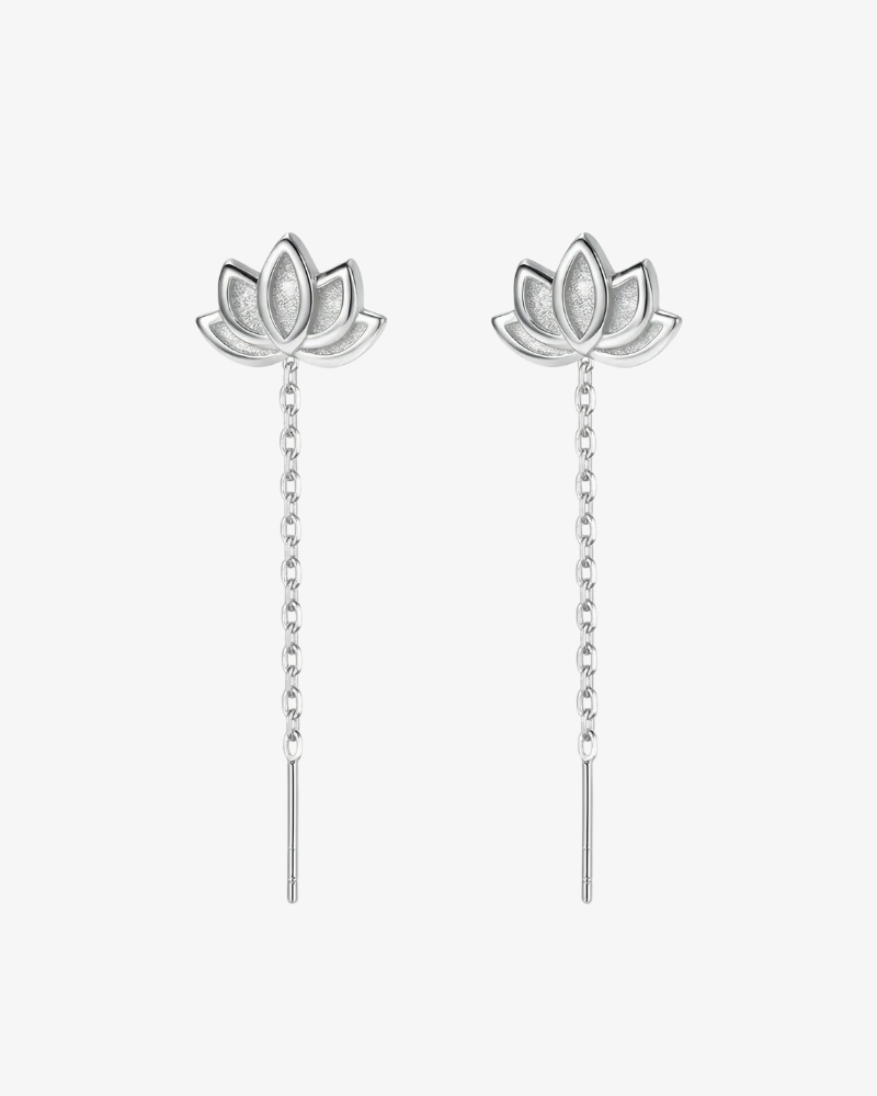 Lotus Drop Earrings