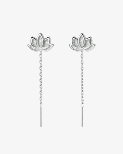 Lotus Drop Earrings