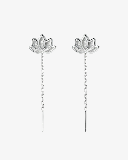 Lotus Drop Earrings