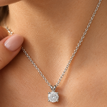 Selene Moissanite Pendant Necklace