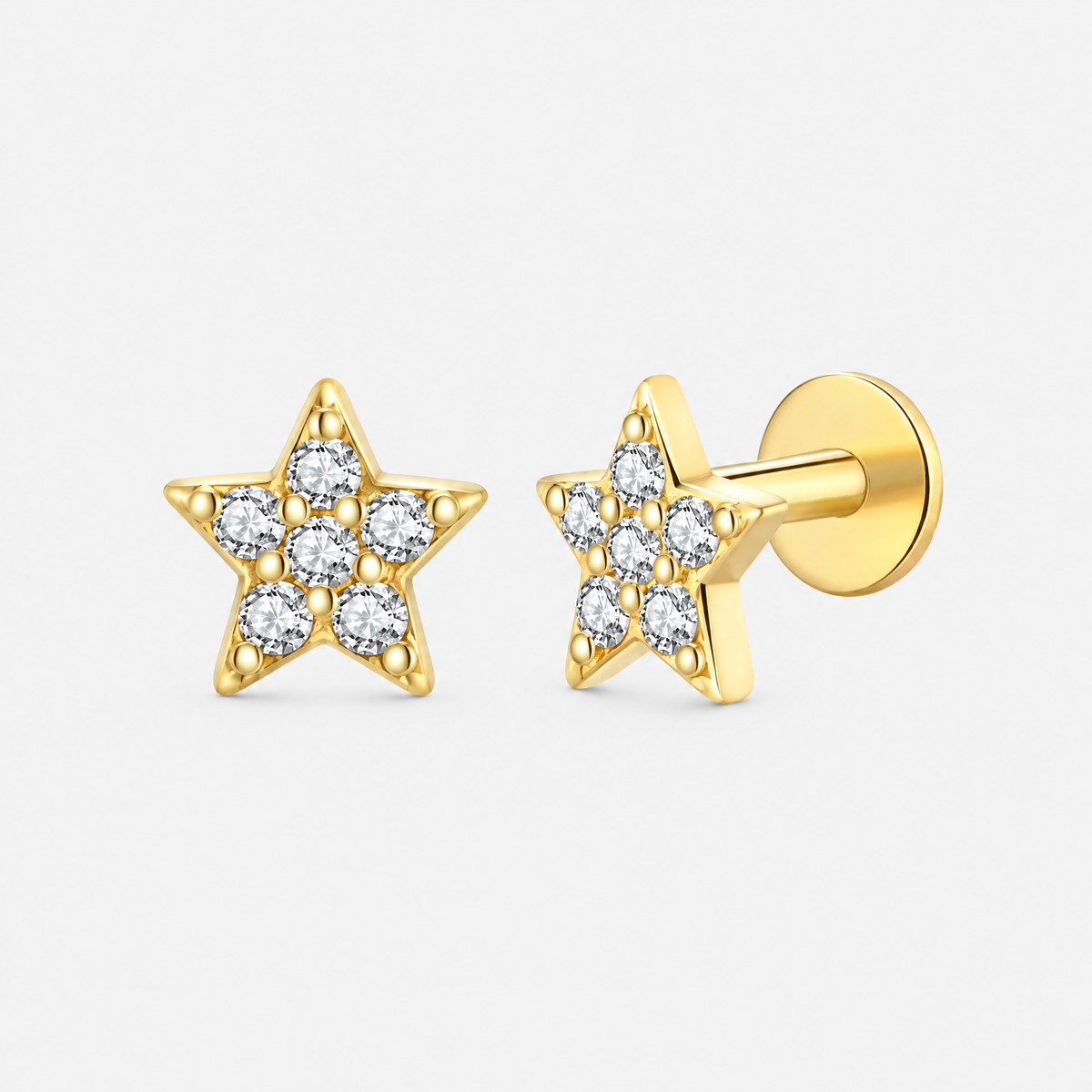Lyra Star Stud Earrings