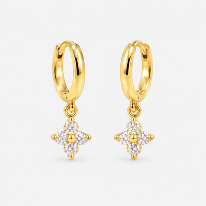 Elodie Clover Charm Earrings