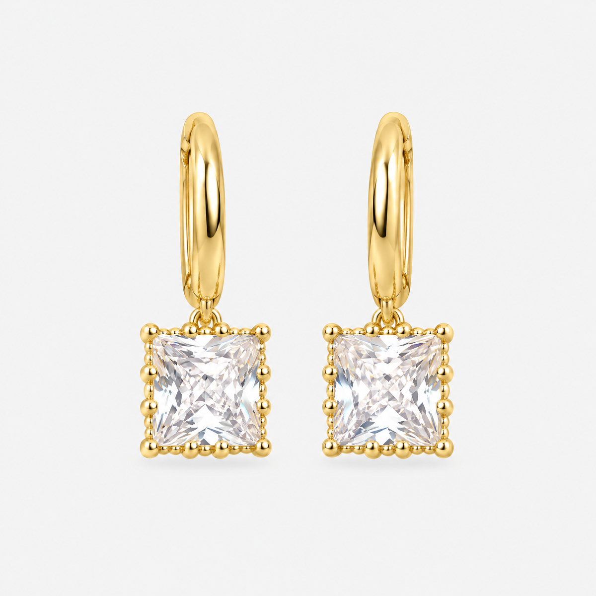 Elise Gold Crystal Earrings