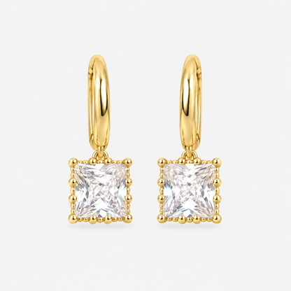 Elise Gold Crystal Earrings