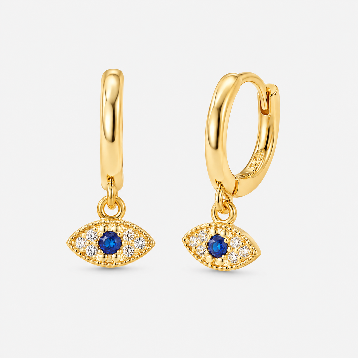 Liora Evil Eye Huggie Earrings