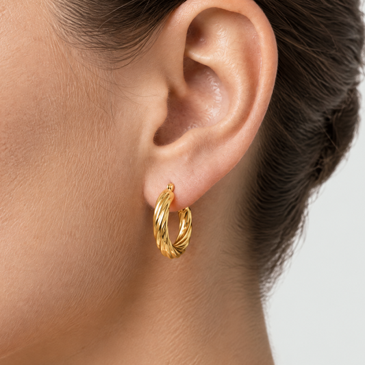 Juliette Gold Hoop Earrings