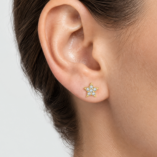Lyra Star Stud Earrings