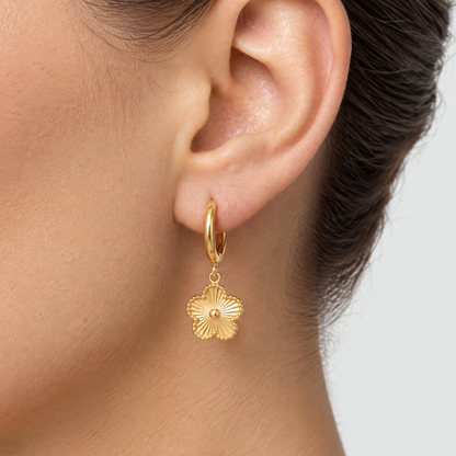 Victoria Gold Clover Earrings