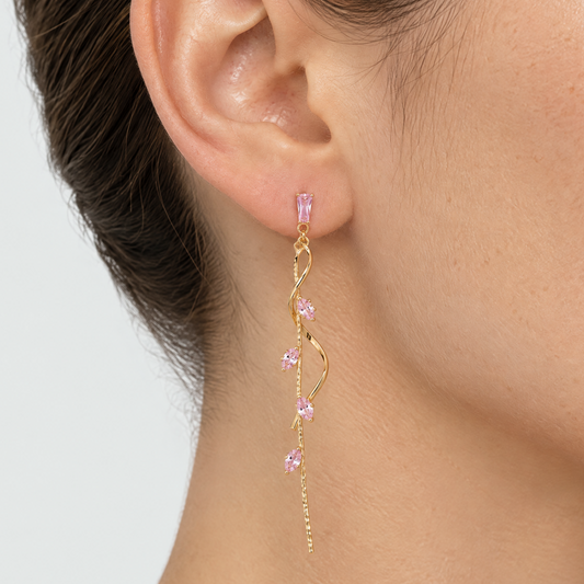 Esme Blush Drop Earrings