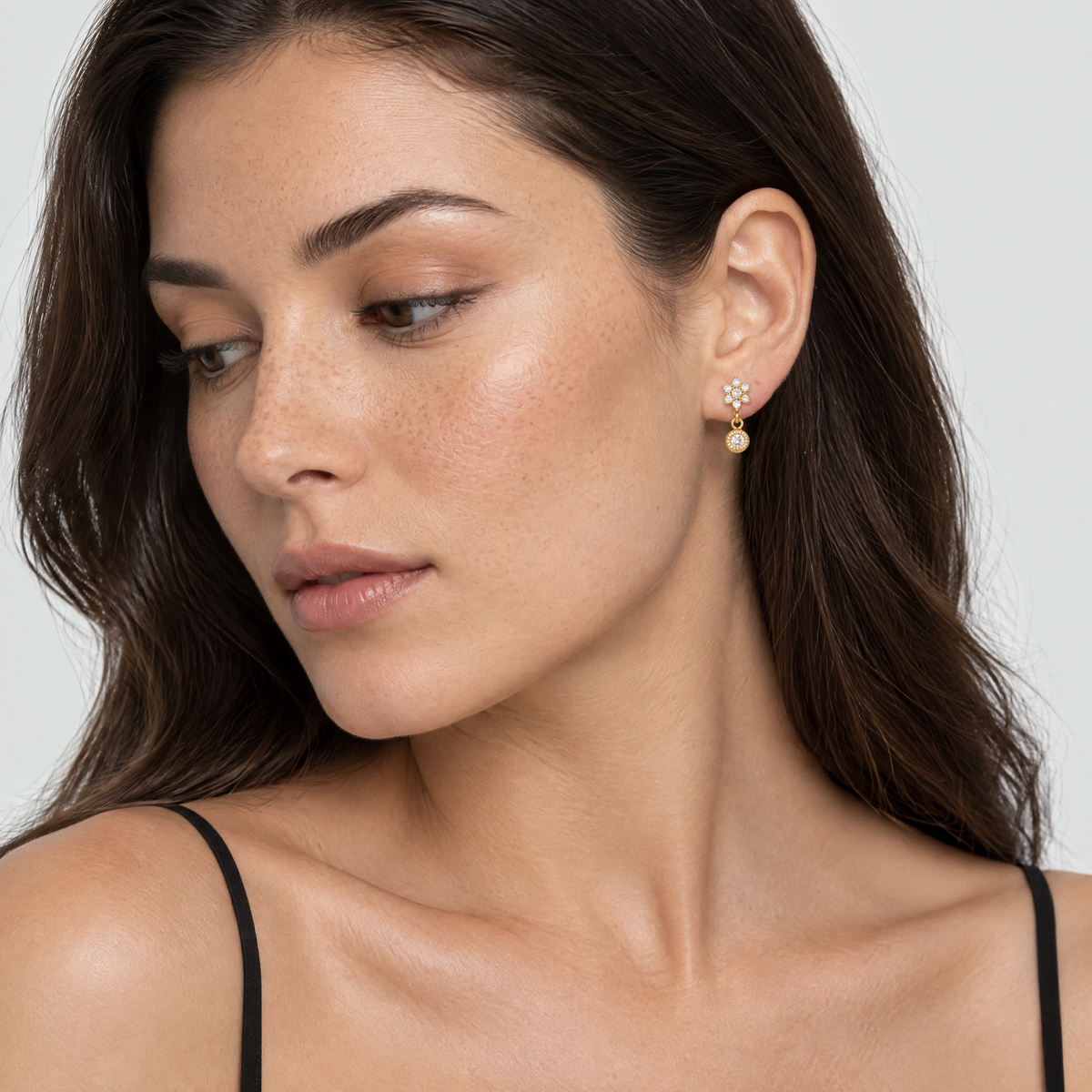 Noa Petite Crystal Stud Earrings
