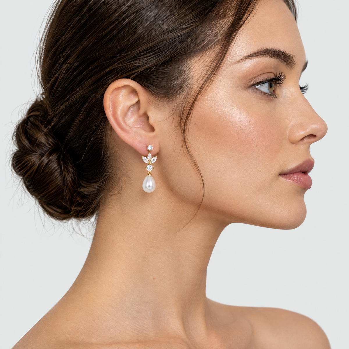 Blair Gold Pearl Drop Earrings