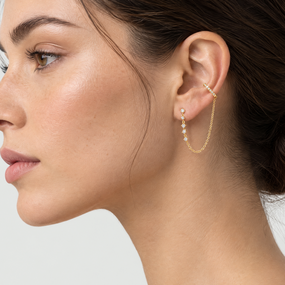 Liora Chain Cuff Earrings