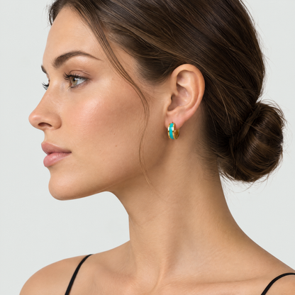 Clara Petite Gold Hoop Earrings