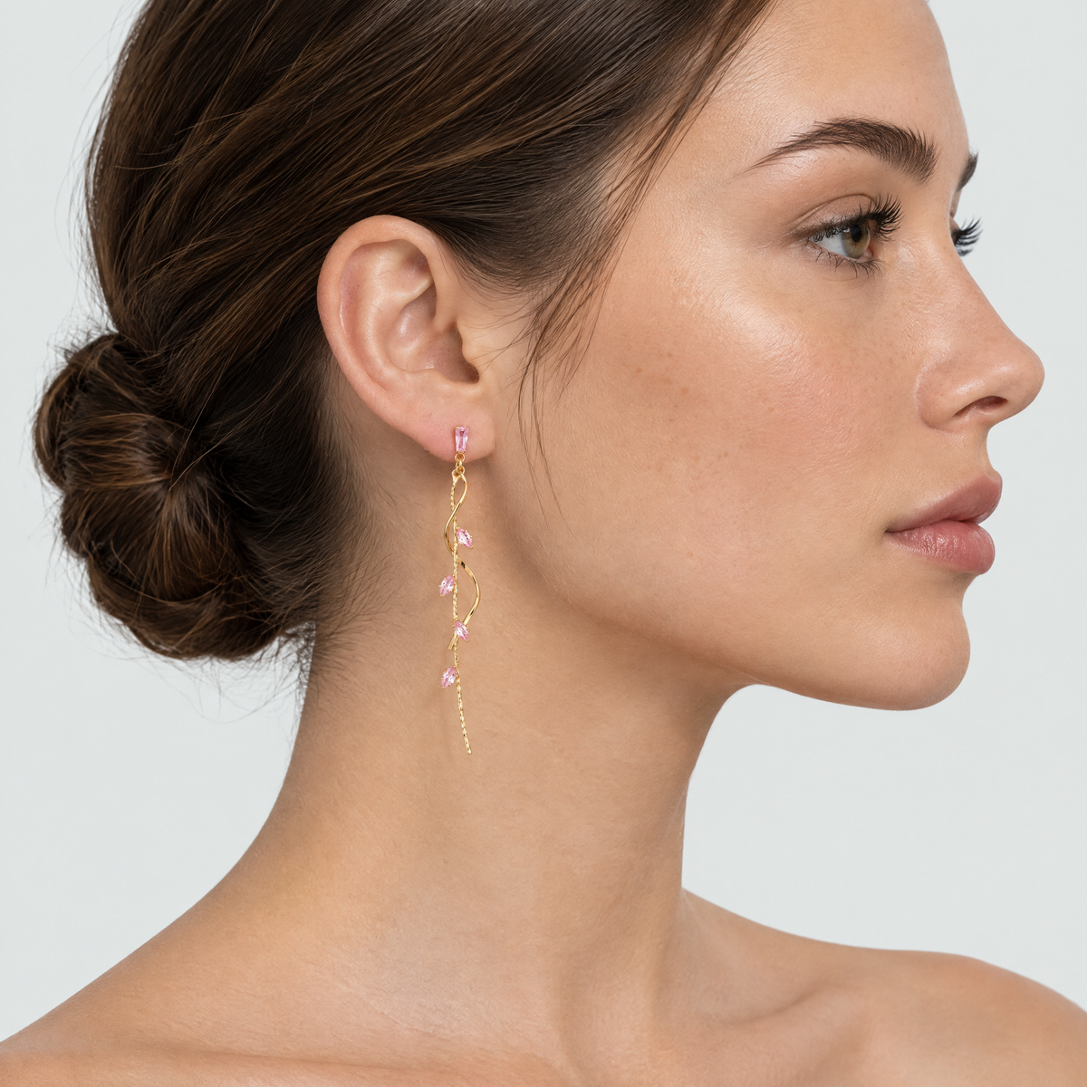 Esme Blush Drop Earrings