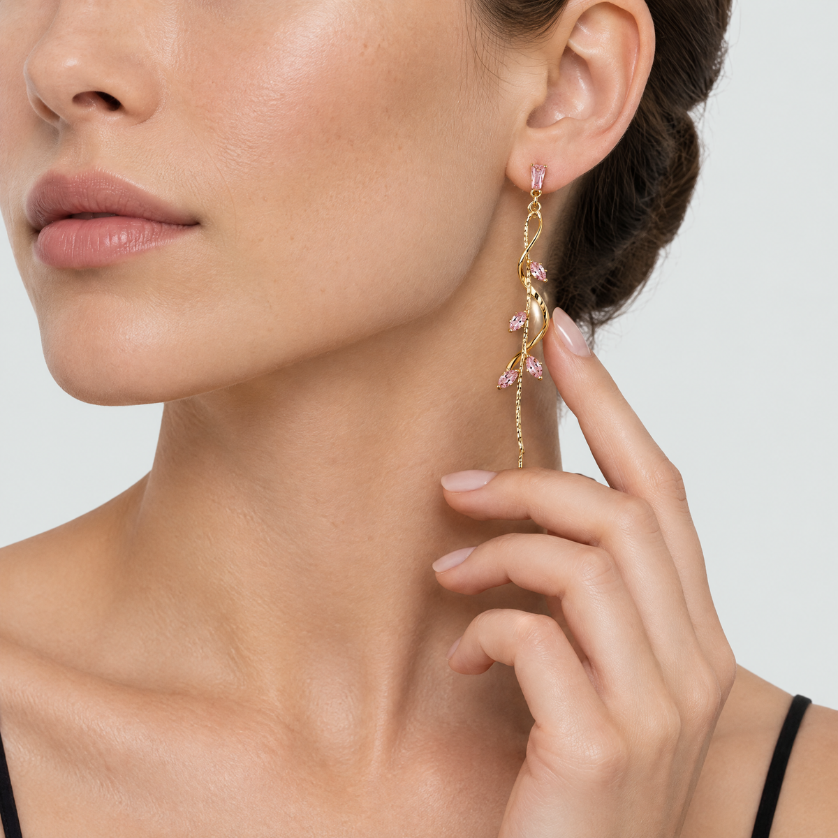 Esme Blush Drop Earrings