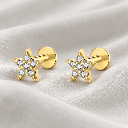 Lyra Star Stud Earrings