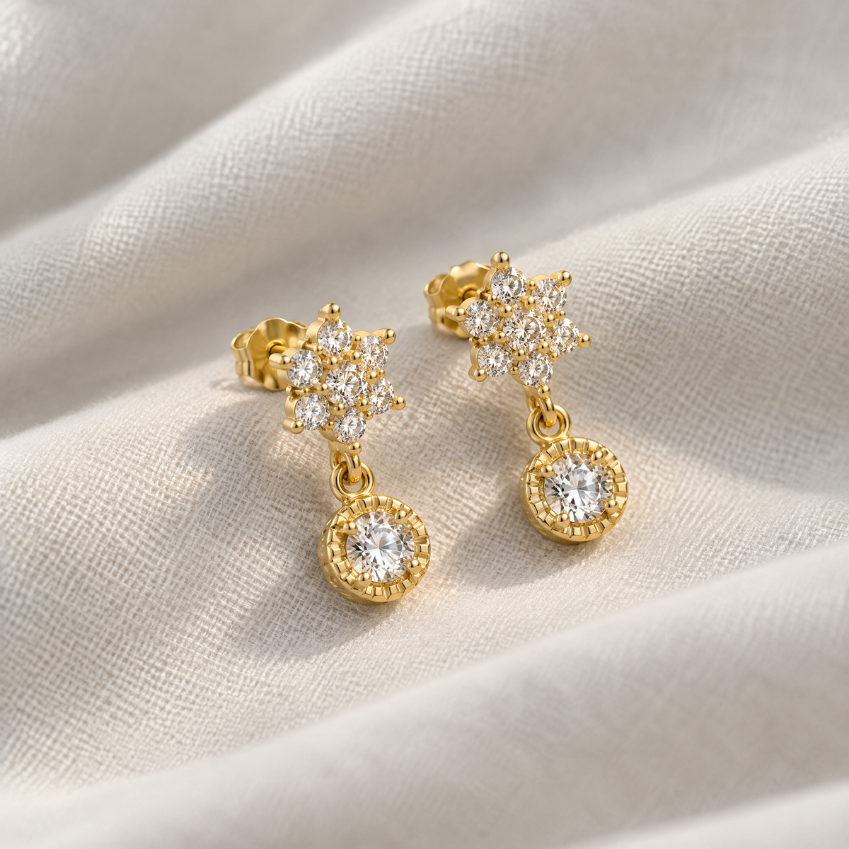 Noa Petite Crystal Stud Earrings