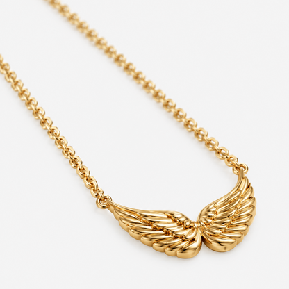 Angel Wing Gold Necklace