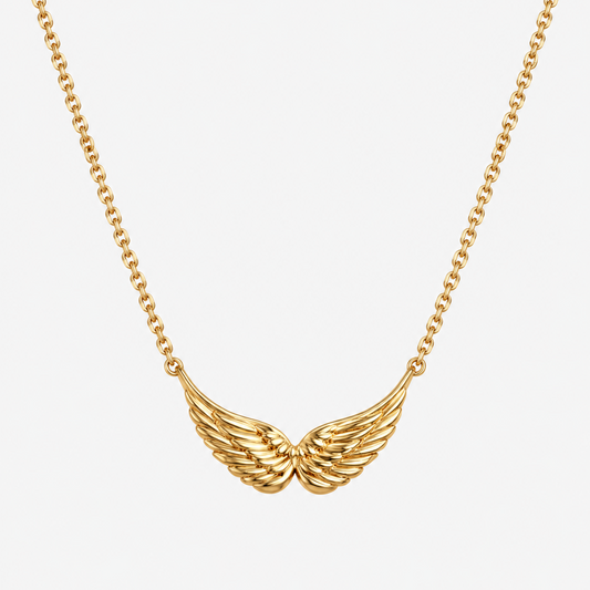 Angel Wing Gold Necklace