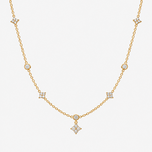 Ivy Dainty Zircon Necklace