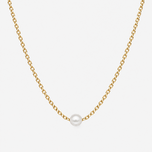 Sia Dainty Pearl Necklace