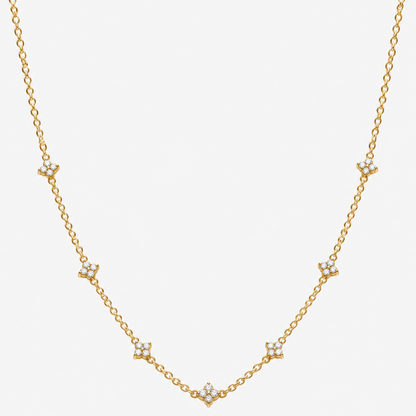 Lina Dainty Station Necklace