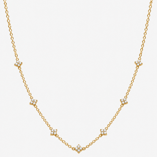 Lina Dainty Station Necklace