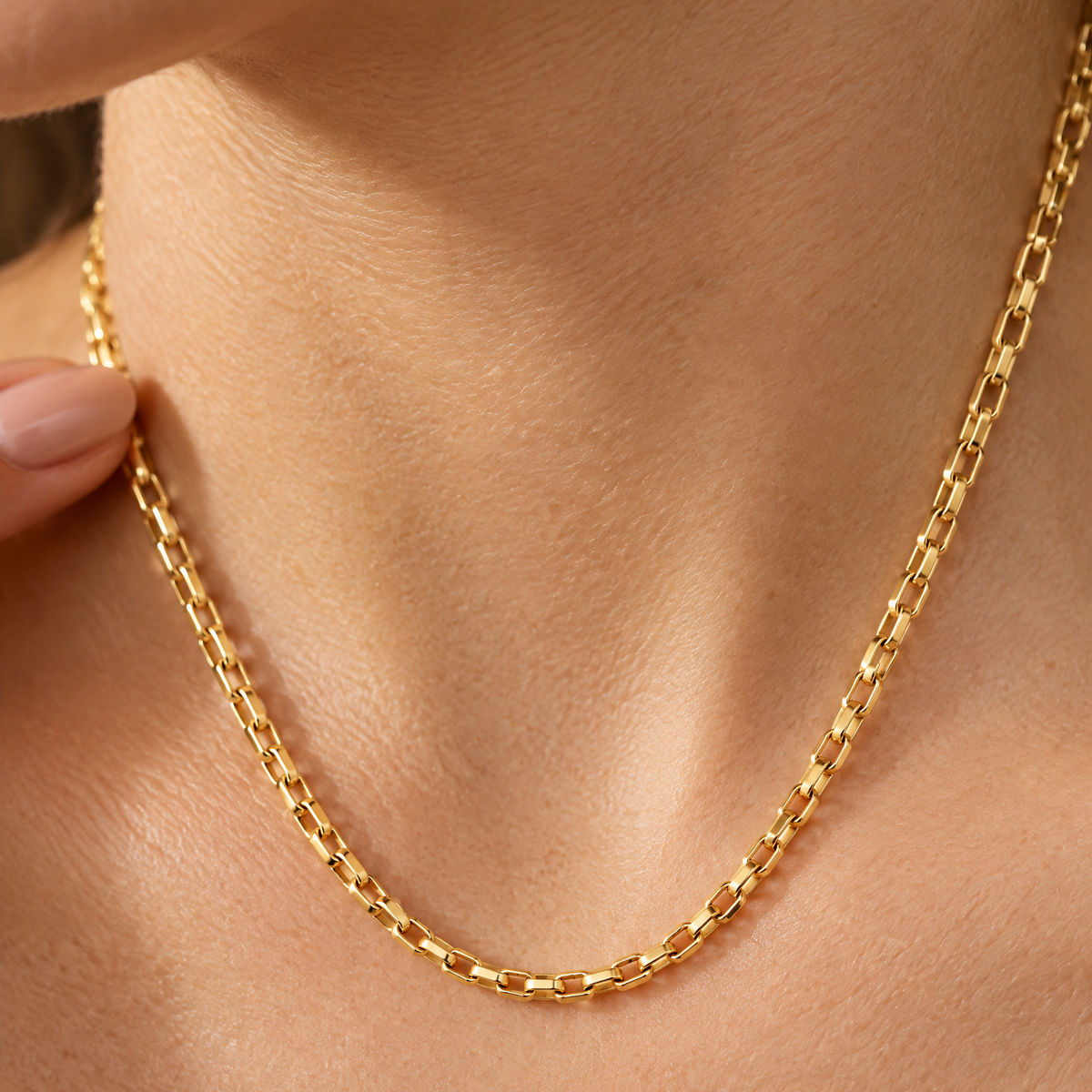 Sila Gold Linked Necklace