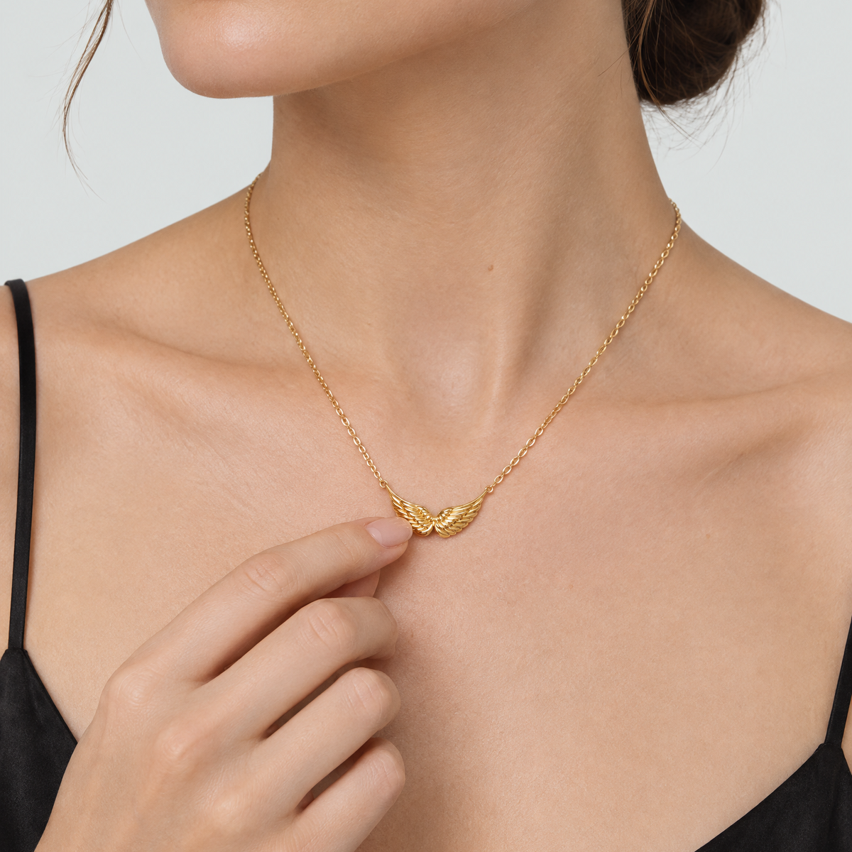 Angel Wing Gold Necklace