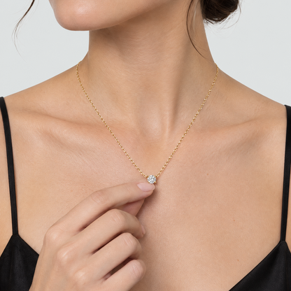 Mila Circle Crystal Necklace