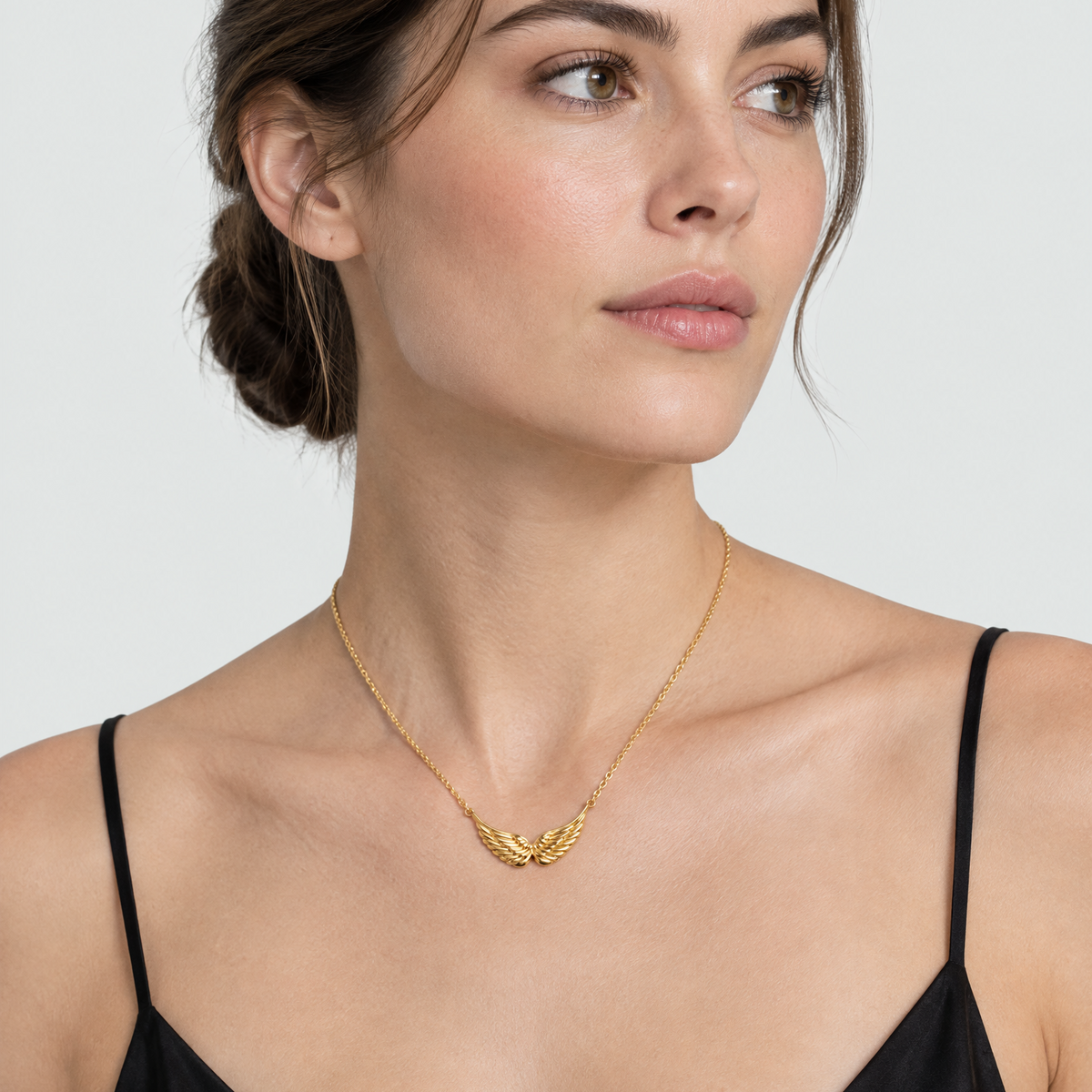 Angel Wing Gold Necklace