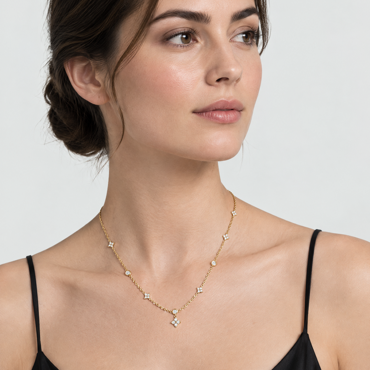 Ivy Dainty Zircon Necklace