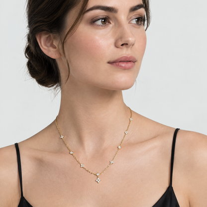 Ivy Dainty Zircon Necklace