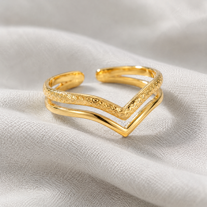 Elizabeth Double Crown Ring
