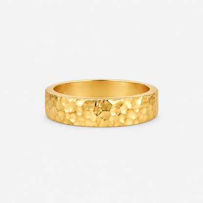 Sandra Hammered Gold Ring