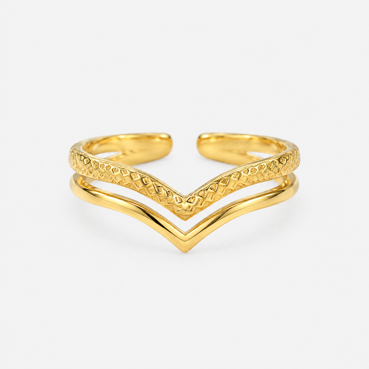 Elizabeth Double Crown Ring