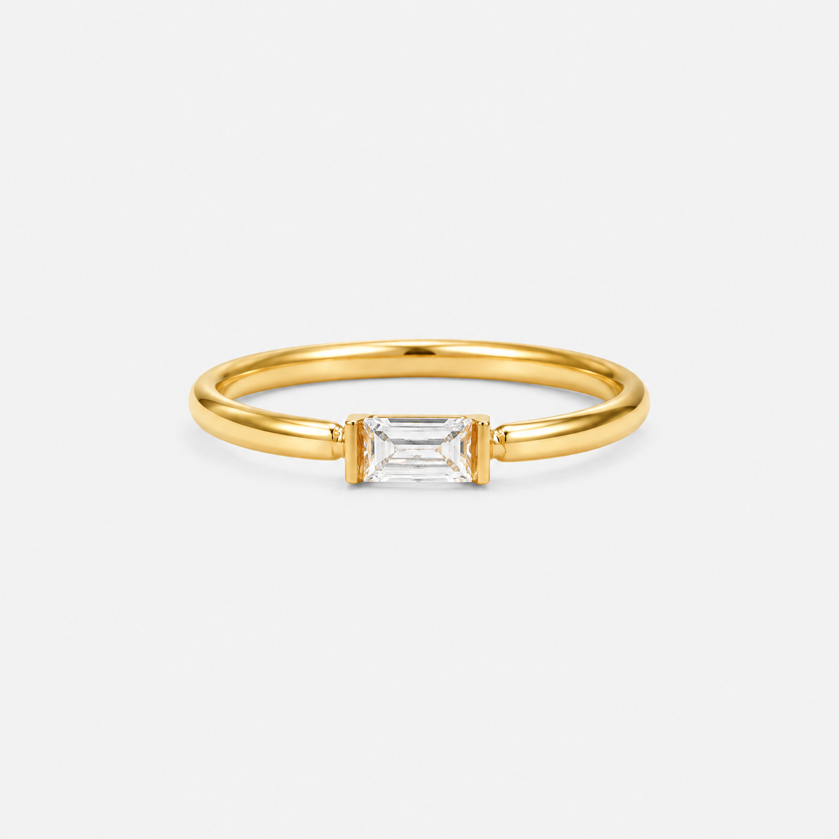 Rosa Crystal Dainty Ring