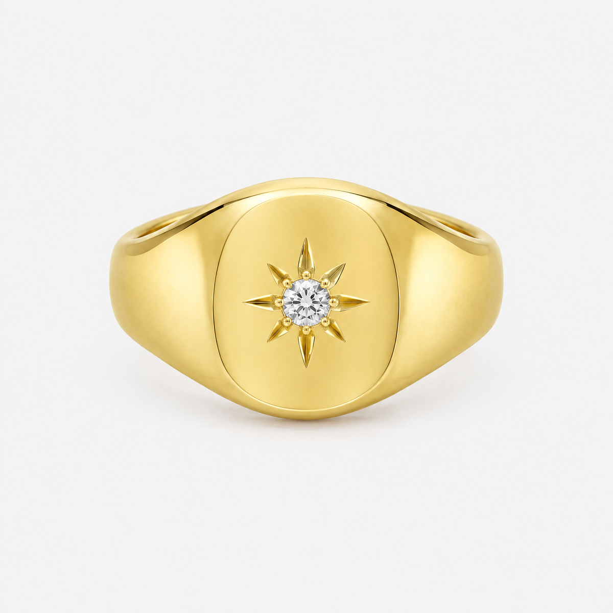 Noelle Starburst Gold Ring