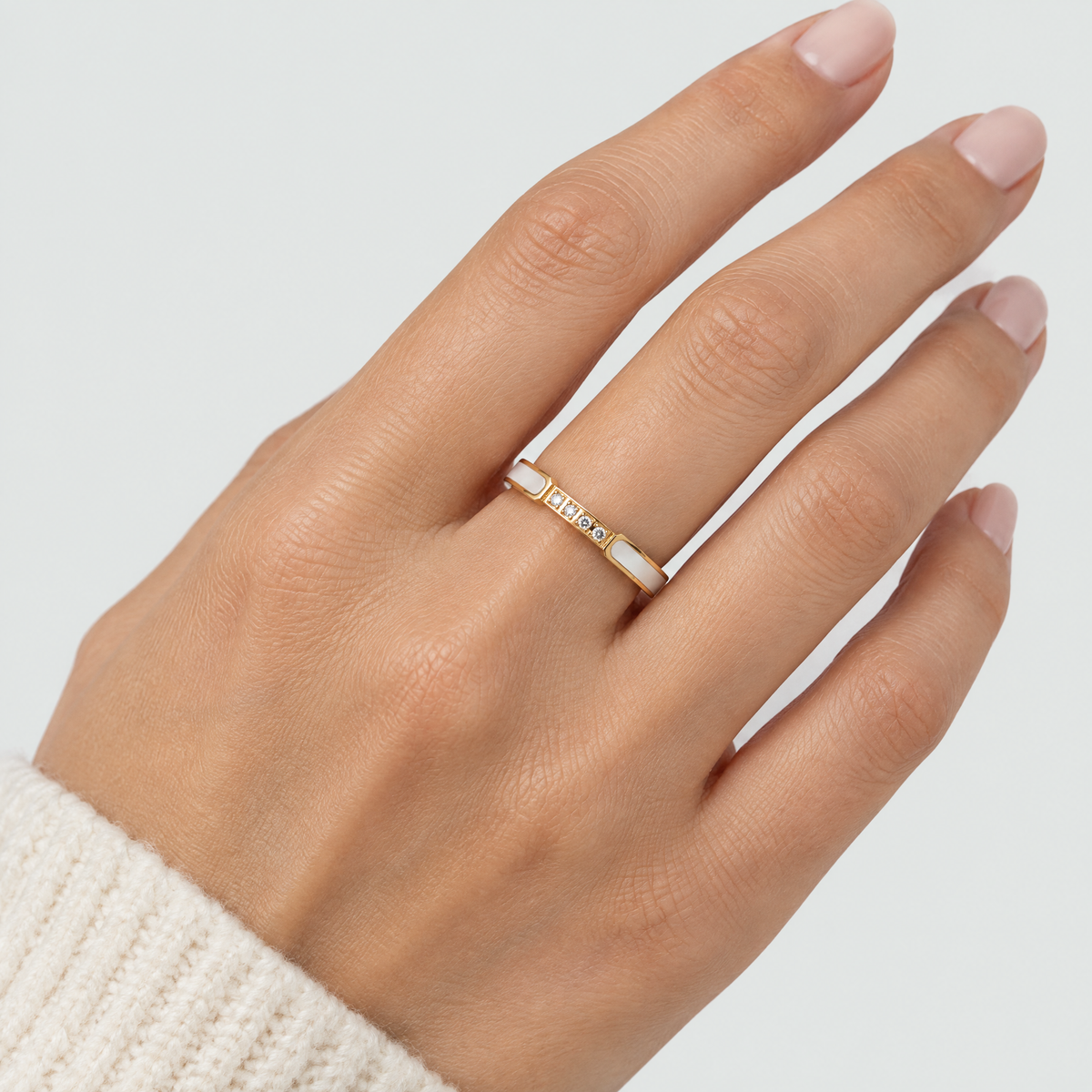 Jules Pearl Dainty Ring