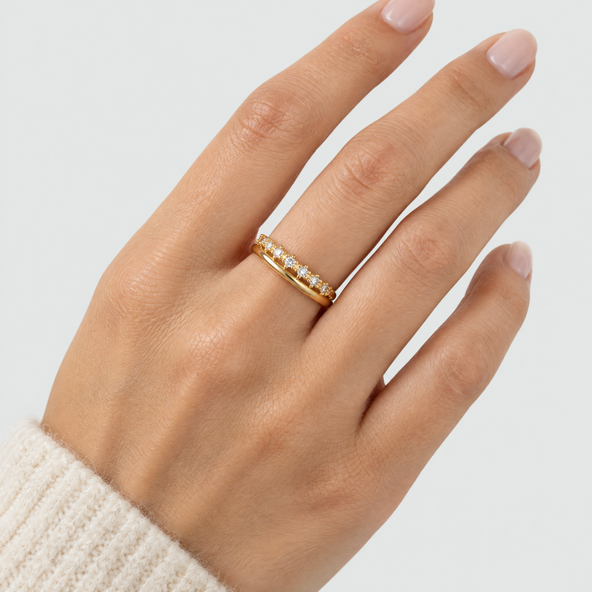 Nora Crystal Dainty Ring