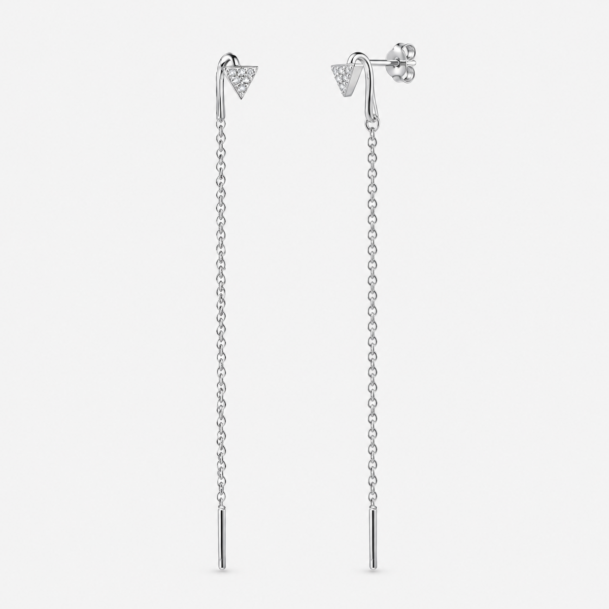 Celeste Silver Drop Earrings
