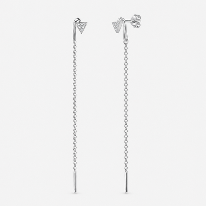 Celeste Silver Drop Earrings