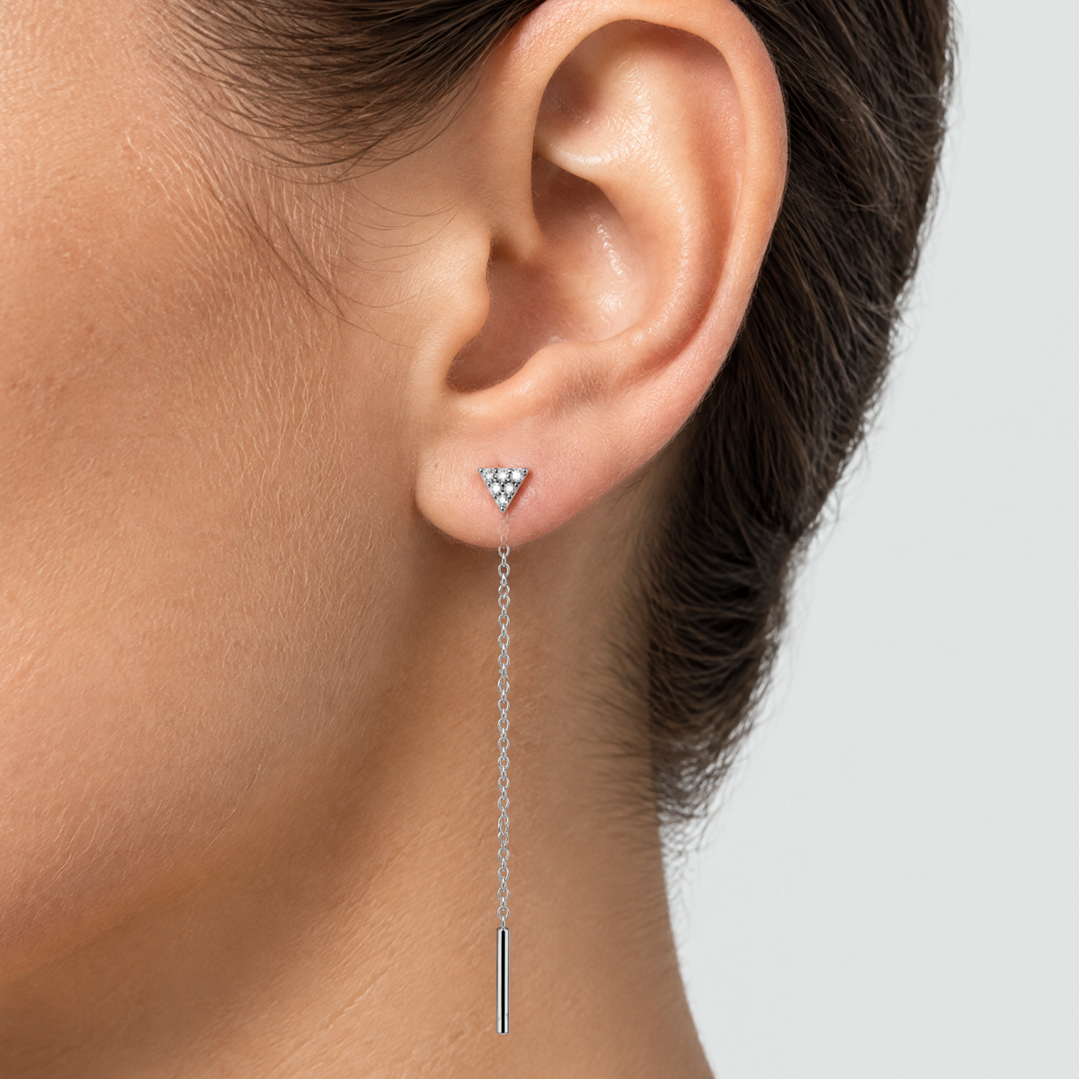 Celeste Silver Drop Earrings