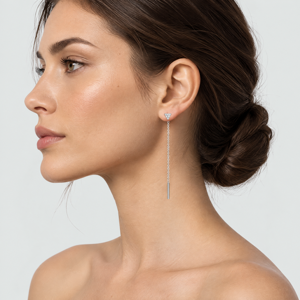 Celeste Silver Drop Earrings