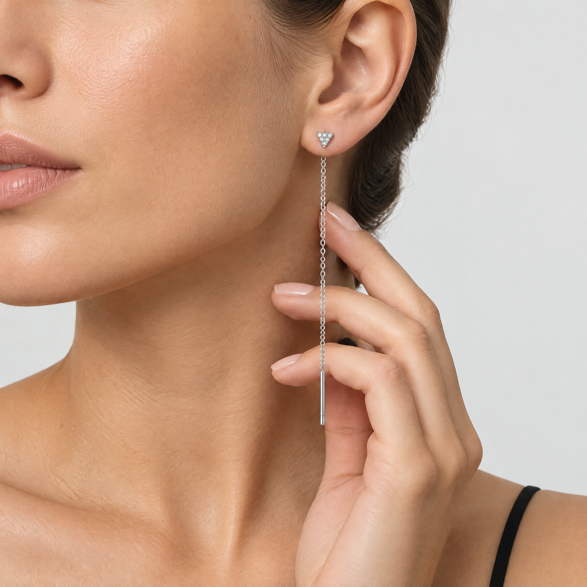 Celeste Silver Drop Earrings